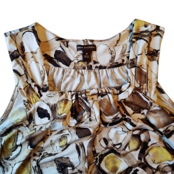 Dana Buchman Patterned Dressy Tank Medium - Picture 2 of 6